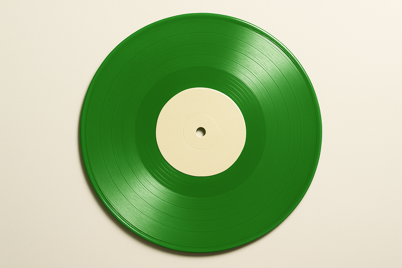 12" Vinyl Record in Apple Green Colour