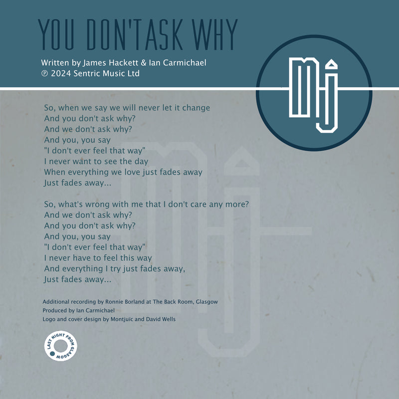 Montjuic - You Don't Ask Why