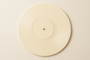 vinyl record in vanilla colour