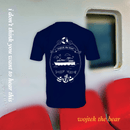 Navy wojtek the bear t-shirts with white print (back)