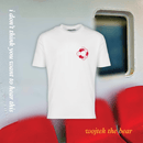 White wojtek the bear t-shirts with red print (front)