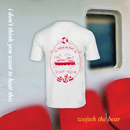 White wojtek the bear t-shirts with red print (back)