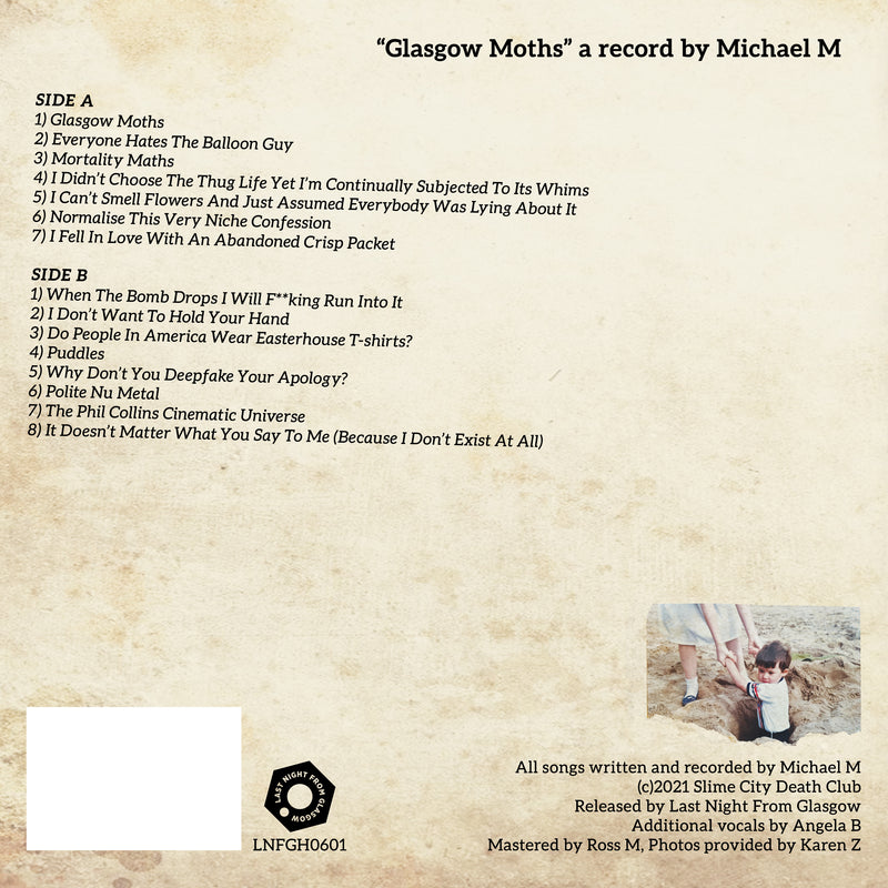 Michael M - Glasgow Moths - Vinyl LP with Download